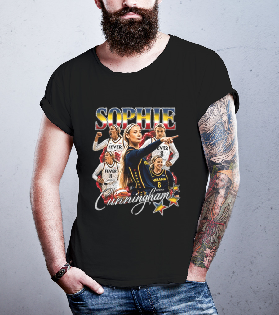Sophie Cunningham Fever Indiana Basketball Stars T-Shirt