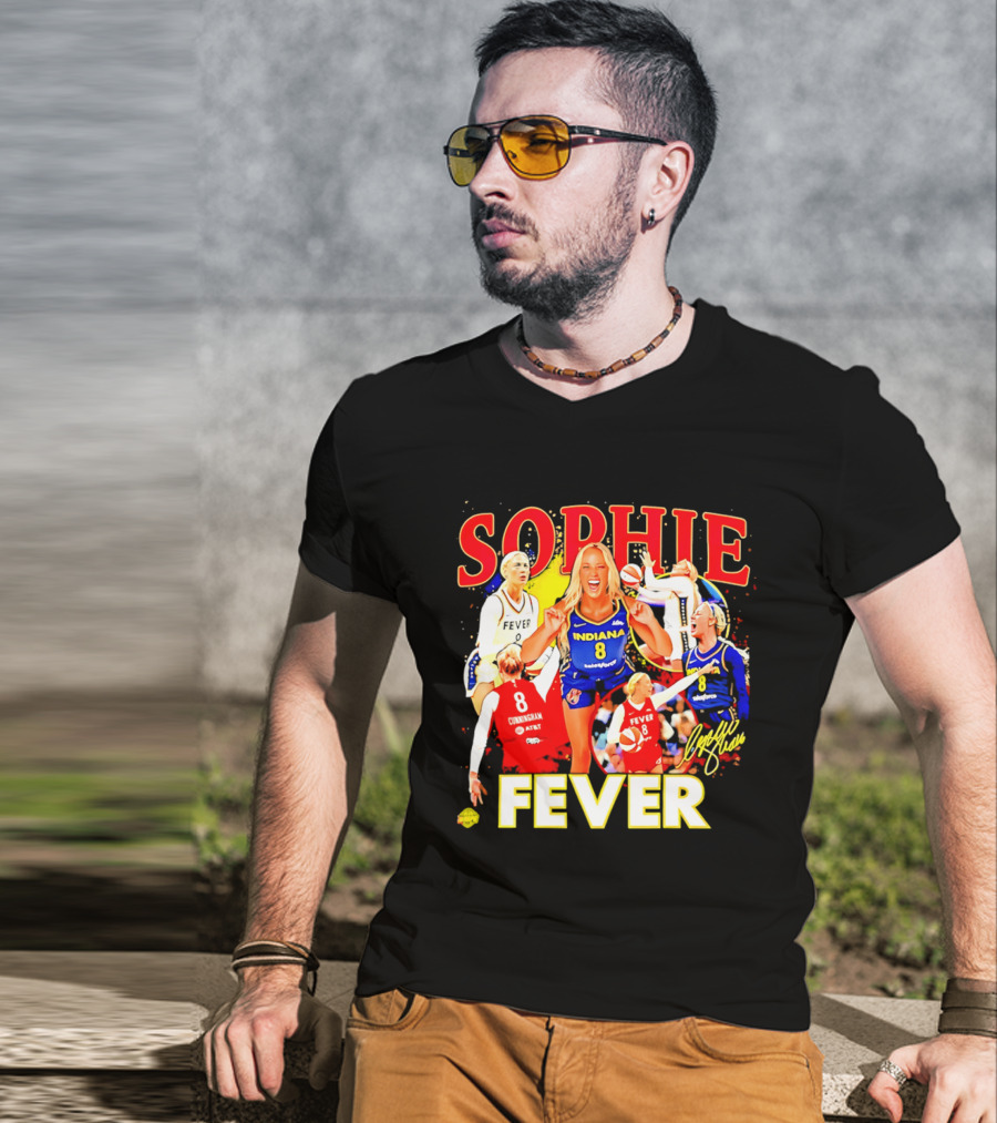 Sophie Cunningham Indiana Fever 8 Basketball Star T-Shirt