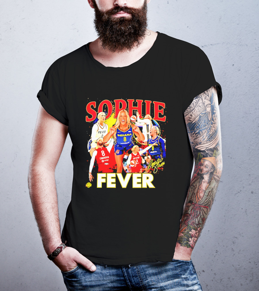 Sophie Cunningham Indiana Fever 8 Basketball Star T-Shirt