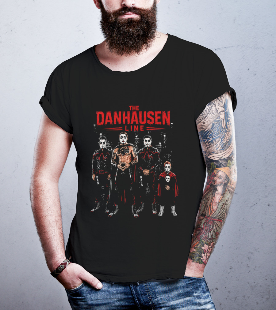The Danhausen Line Dan Haus Wrestling Characters T-Shirt