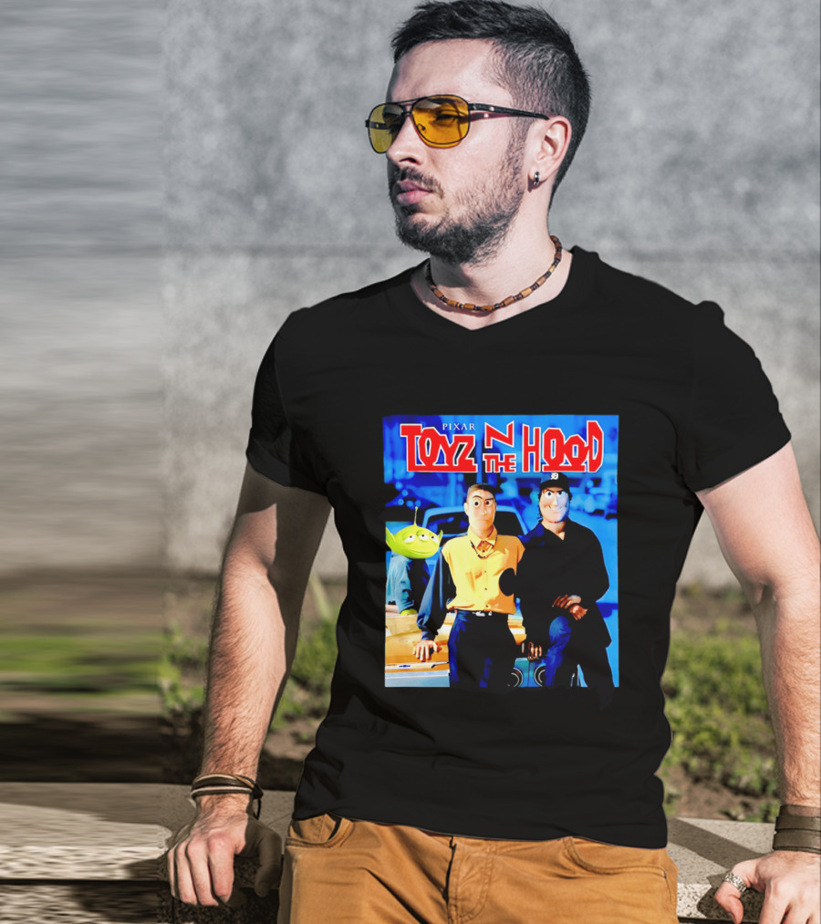 Pixar Toyz N The Hood Parody Toy Story Characters T-Shirt