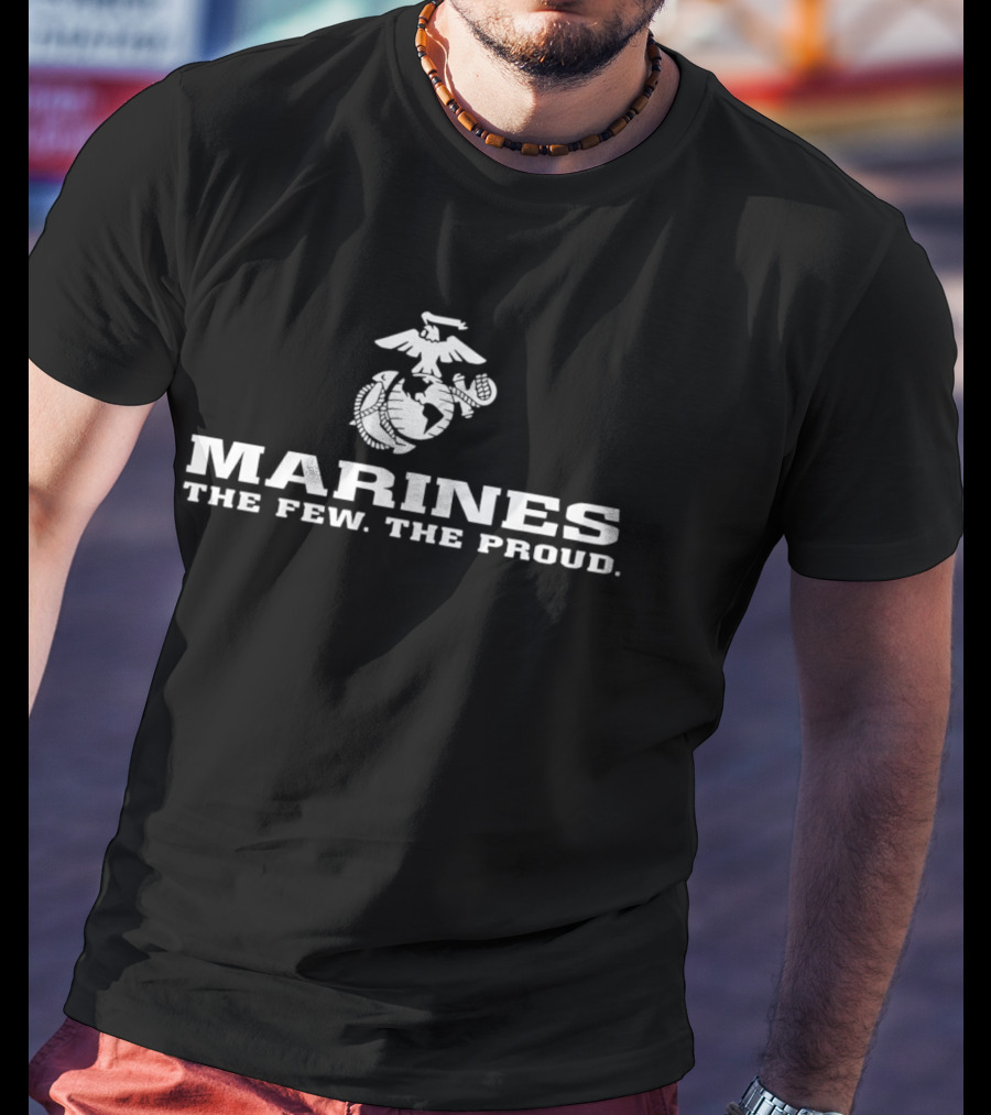 Marines The Few The Proud Eagle Globe Anchor T-Shirt