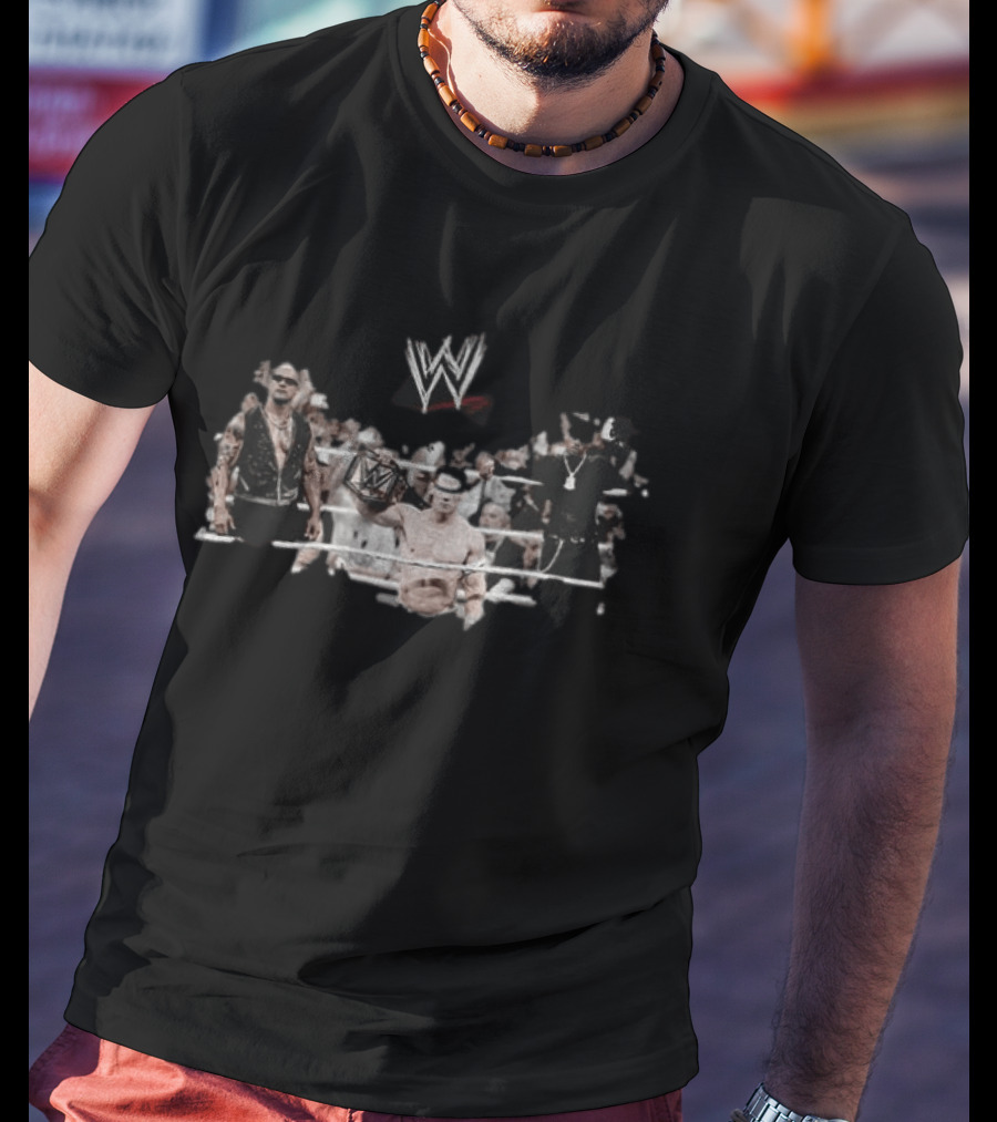 Wrestling Is Real WWE John Rock Travis Championship T-Shirt