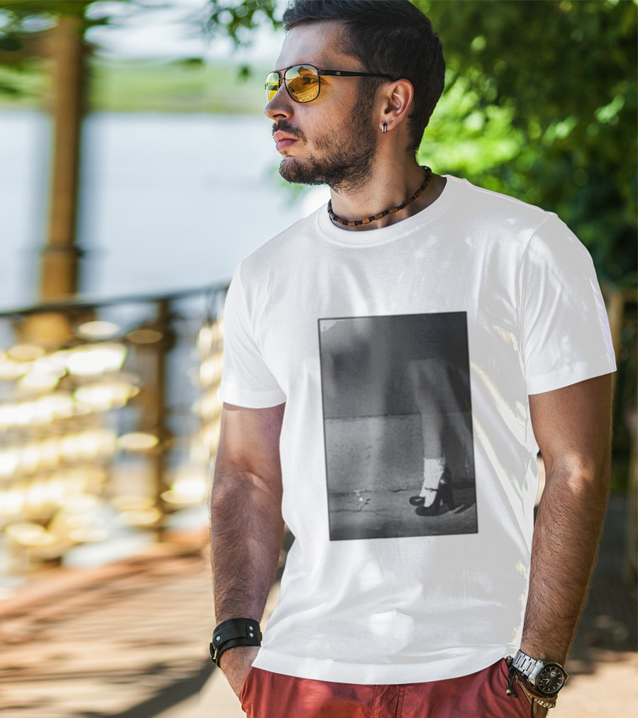 Ariana Grande Petal In The Pavement Vintage Aesthetic Monochrome T-Shirt