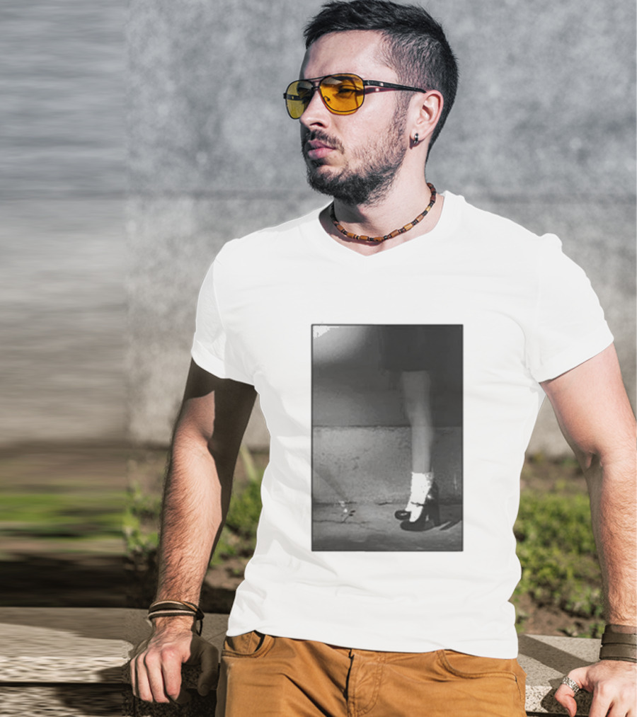 Ariana Grande Petal In The Pavement Vintage Aesthetic Monochrome T-Shirt