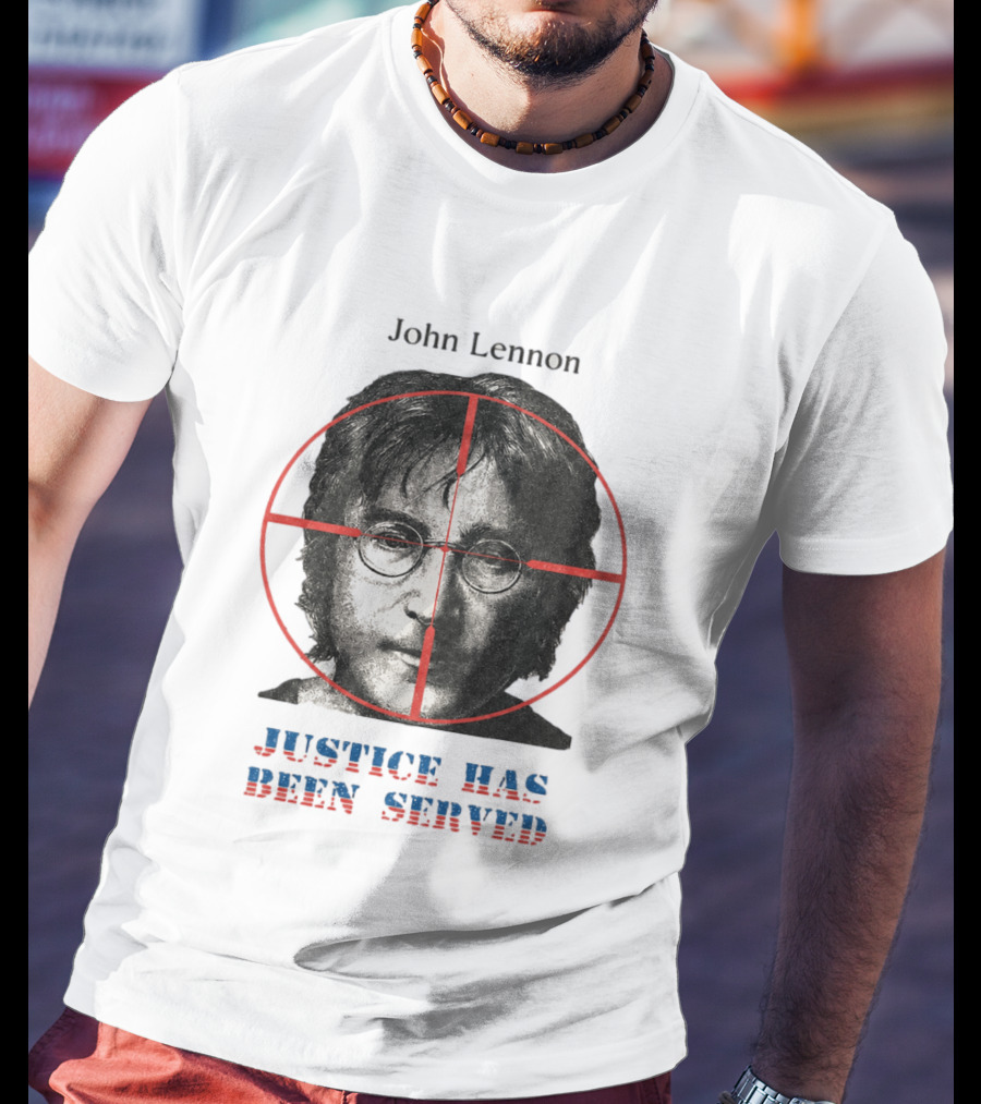 John Lennon Justice Has Been Served Crosshair Target T-Shirt