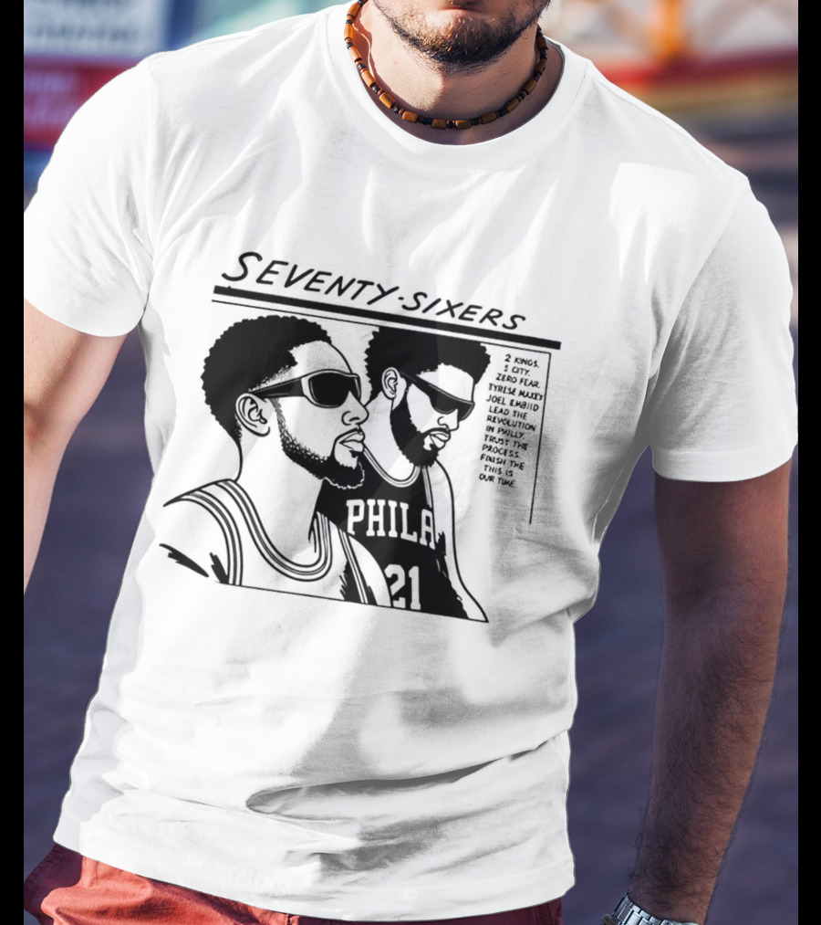 Seventy Sixers Embiid Maxey Philly 21 T-Shirt