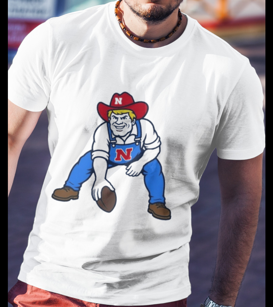 Herbie Husker Nebraska Cornhuskers Iconic Football T-Shirt