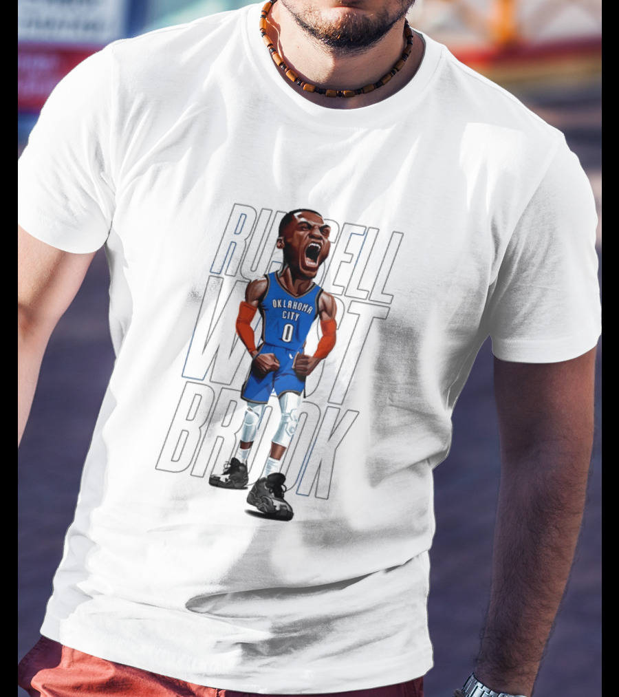 Russell Westbrook Oklahoma City Thunder 0 Basketball Scream T-Shirt