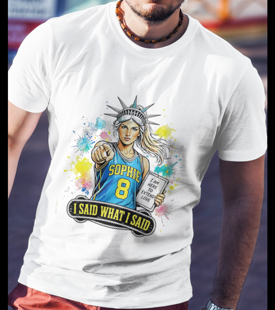 Sophie Cunningham Liberty Number 8 Jersey I Said What I Said Extend Love T-Shirt
