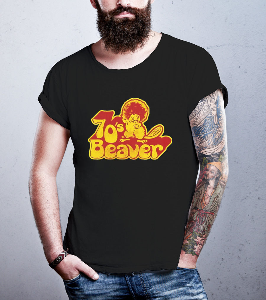 70's Beaver Retro Funky Cartoon T-Shirt