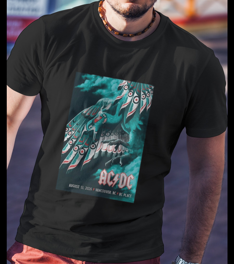 AC DC August 13 2026 Vancouver BC Place T-Shirt
