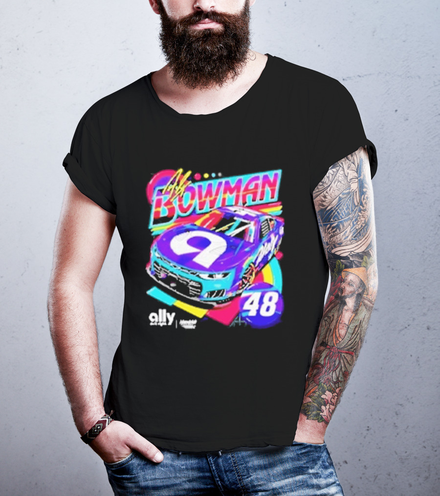 Alex Bowman 48 Ally Hendrick Motorsports Racing Car T-Shirt