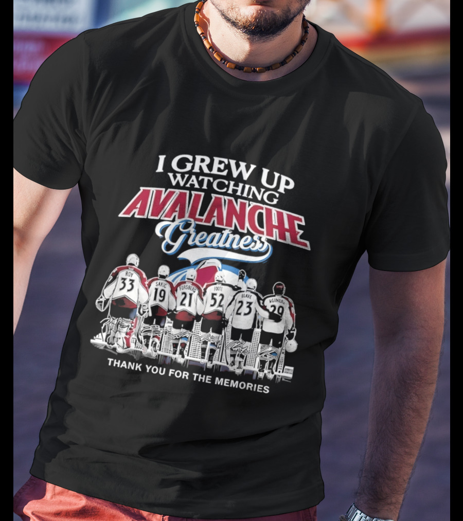 I Grew Up Ing Avalanche Greatness Thank You For The Memories 2026 T-Shirt