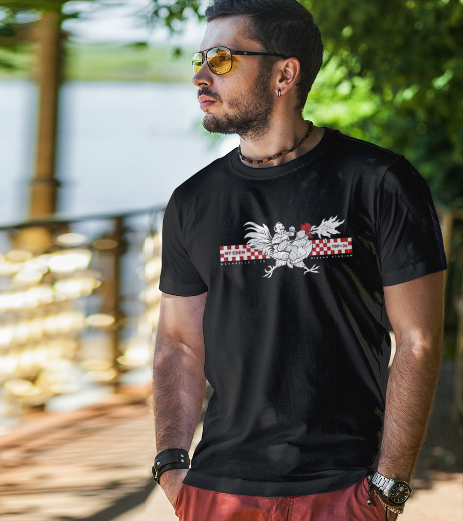 My Chemical Romance Nashville 2026 Event Nissan Stadium 13 August Man Riding Rooster T-Shirt