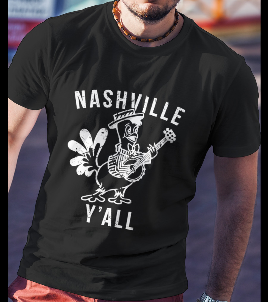 Nashville Y'all Turkey Playing Guitar T-Shirt