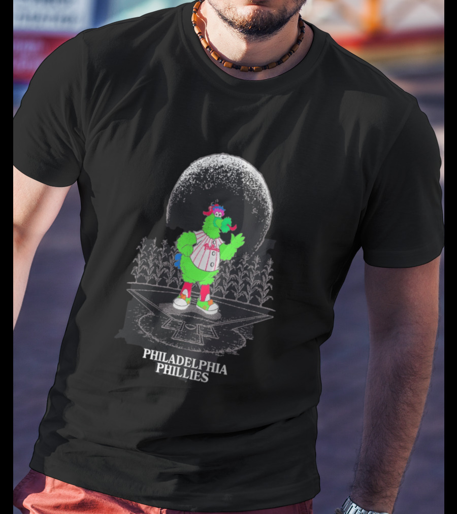 Philadelphia Phillies Field Of Dreams Phanatic Baseball Cornfield Moon T-Shirt