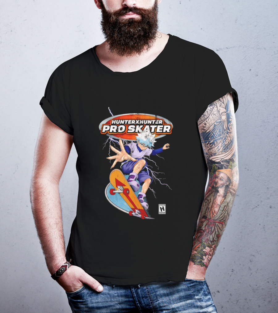 Hunter X Hunter Pro Skater Killua Zoldyck Lightning Skateboard T-Shirt