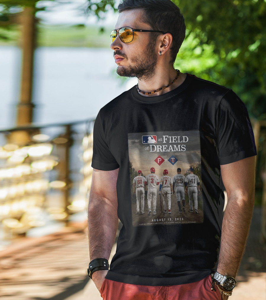 Phillies Vs Twins MLB At Field Of Dreams August 13 2026 T-Shirt