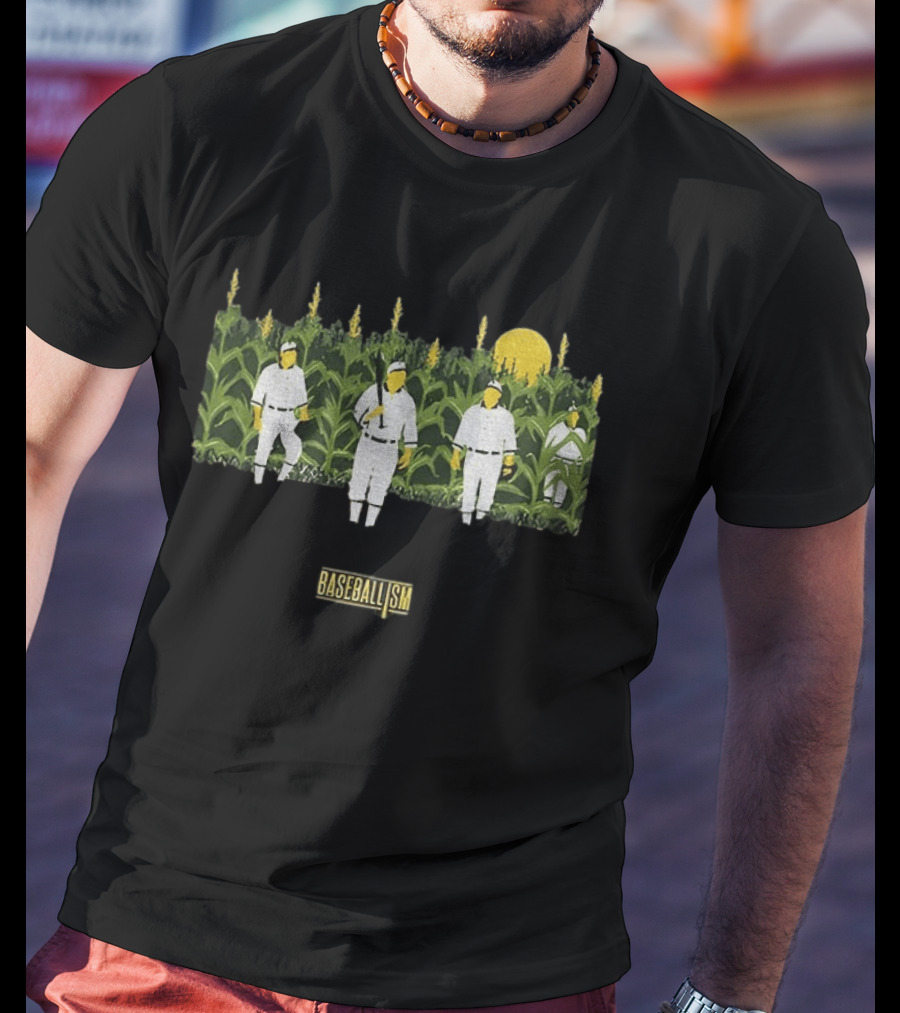 Phillies Vs Twins Field Of Dreams Baseballism Cornfield Players Sun T-Shirt