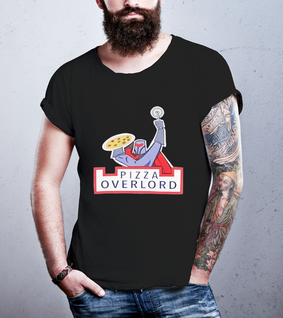 Pizza Overlord Knight With Pizza Slice And Cutter T-Shirt