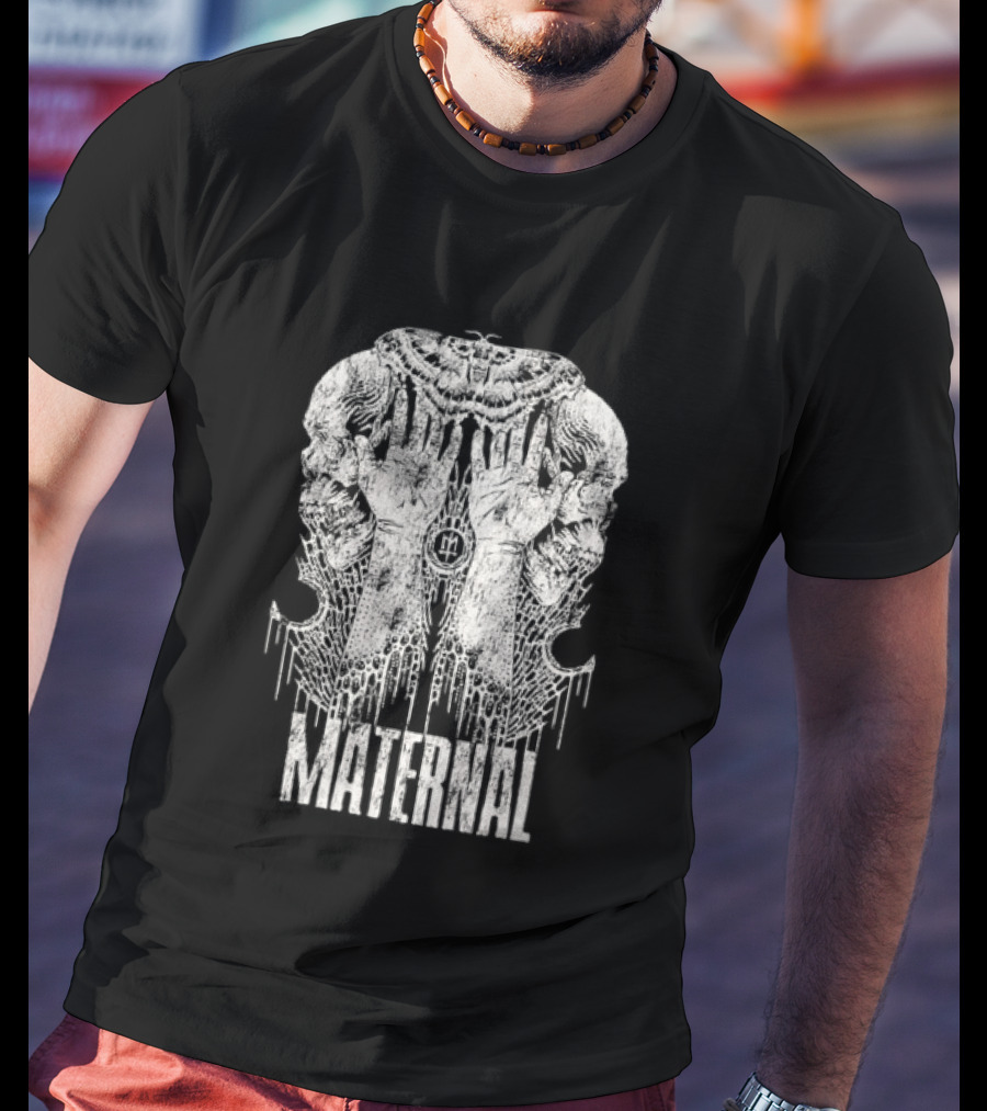 Maternal Disaster Reflecto Skull T-Shirt