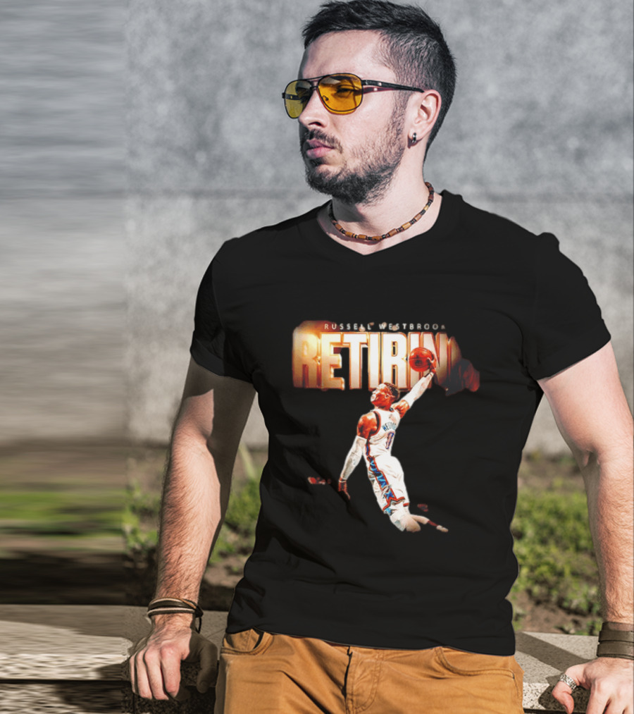 Russell Westbrook Retiring OKC Thunder Legend Dunk T-Shirt