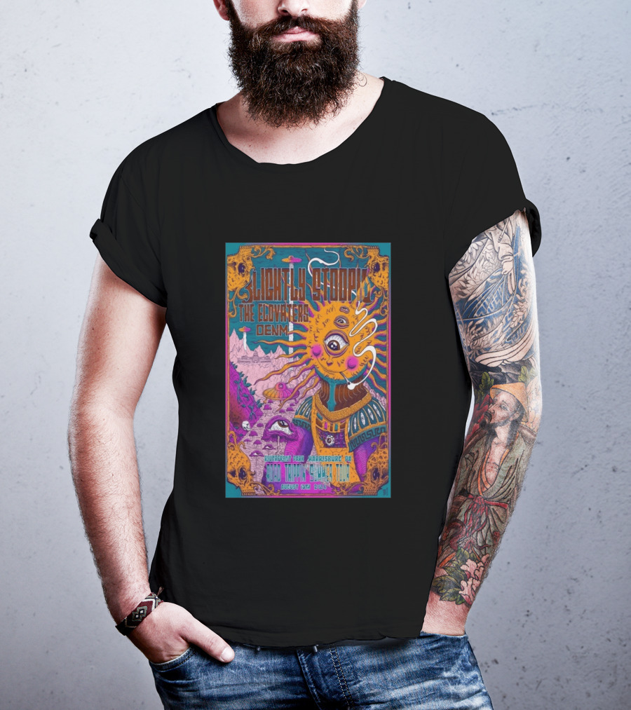 Slightly Stoopid The Elovaters DENM Road Trippin Summer Tour Riverfront Park Harrisburg PA August 13 2026 T-Shirt