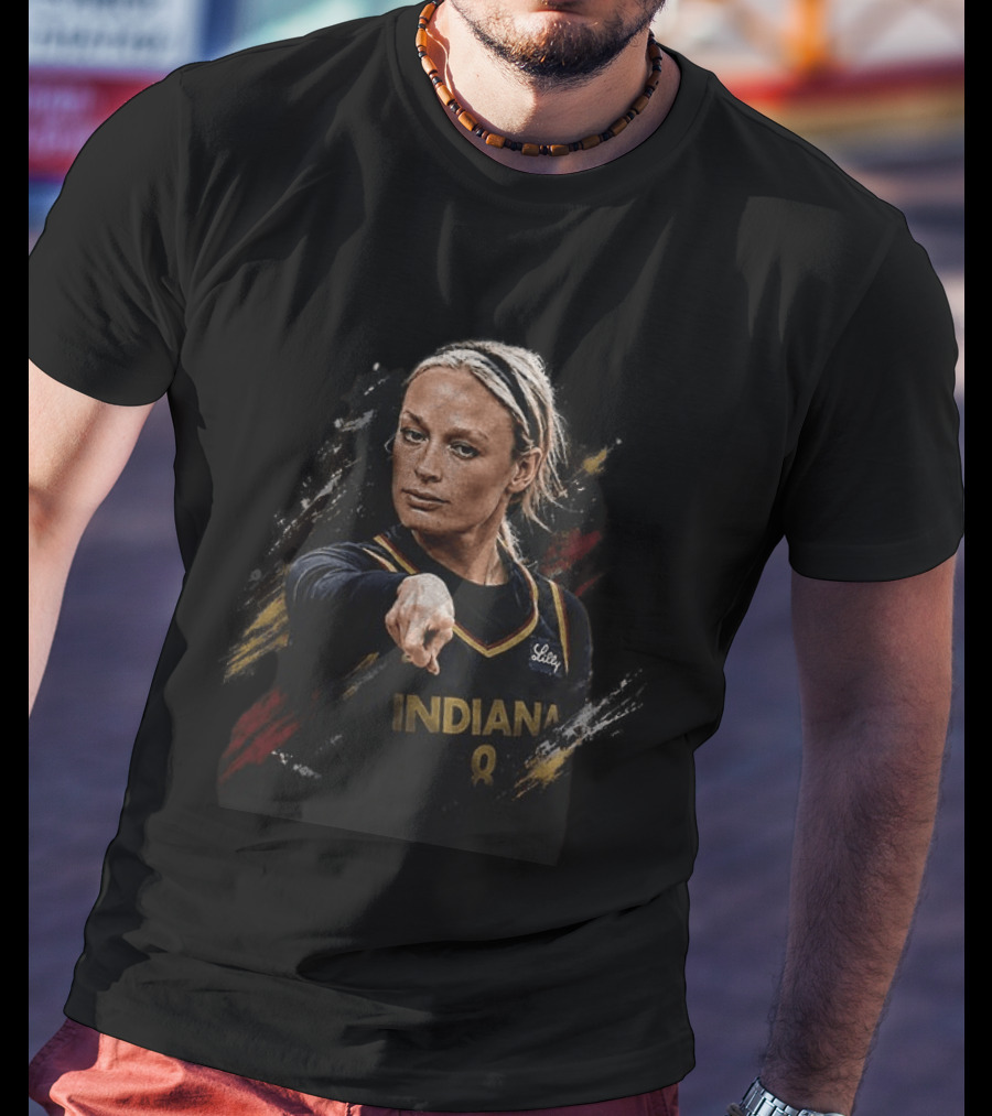 Indiana Basketball Sophie Cunningham Pointing Gesture 8 Jersey T-Shirt