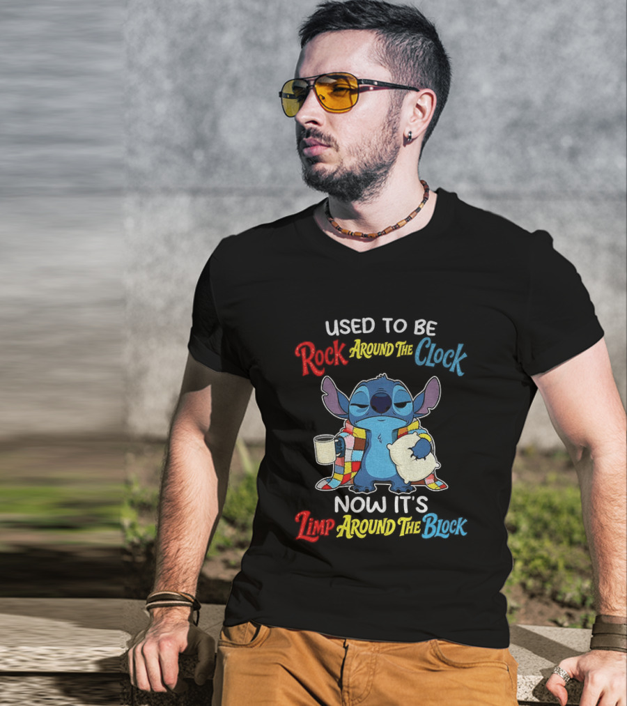 Stitch Used To Be Rock Around The Now It's Limp Around The Block T-Shirt