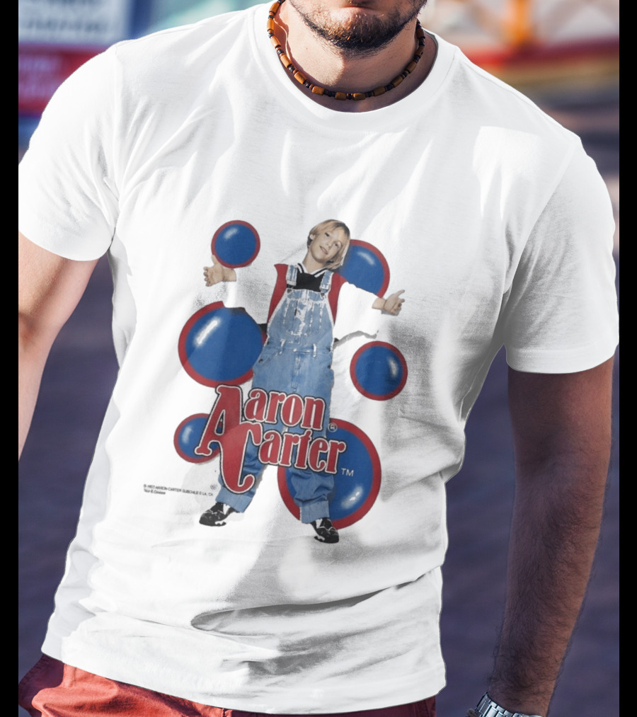 Aaron Carter 90s Overalls Style Pop Music Nostalgia T-Shirt