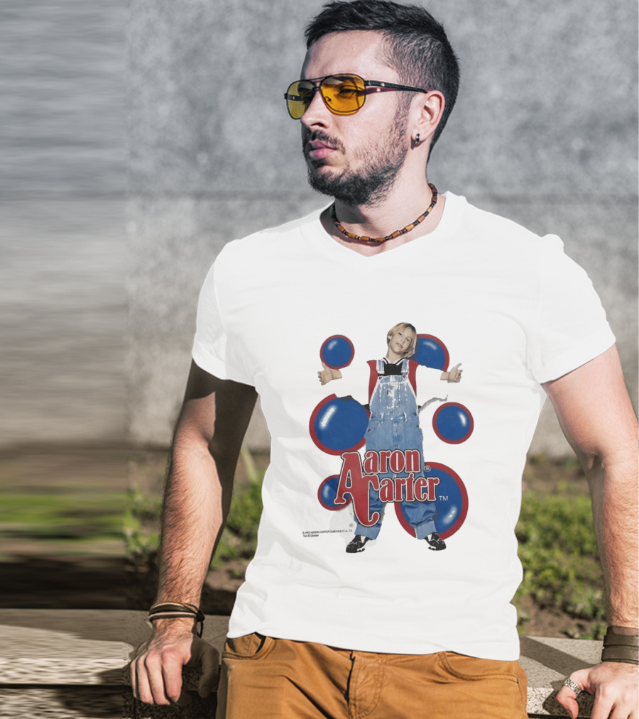 Aaron Carter 90s Overalls Style Pop Music Nostalgia T-Shirt