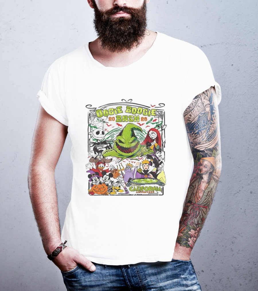 Oogie Boogie Bash 2026 Disney California Adventure Halloween Characters T-Shirt