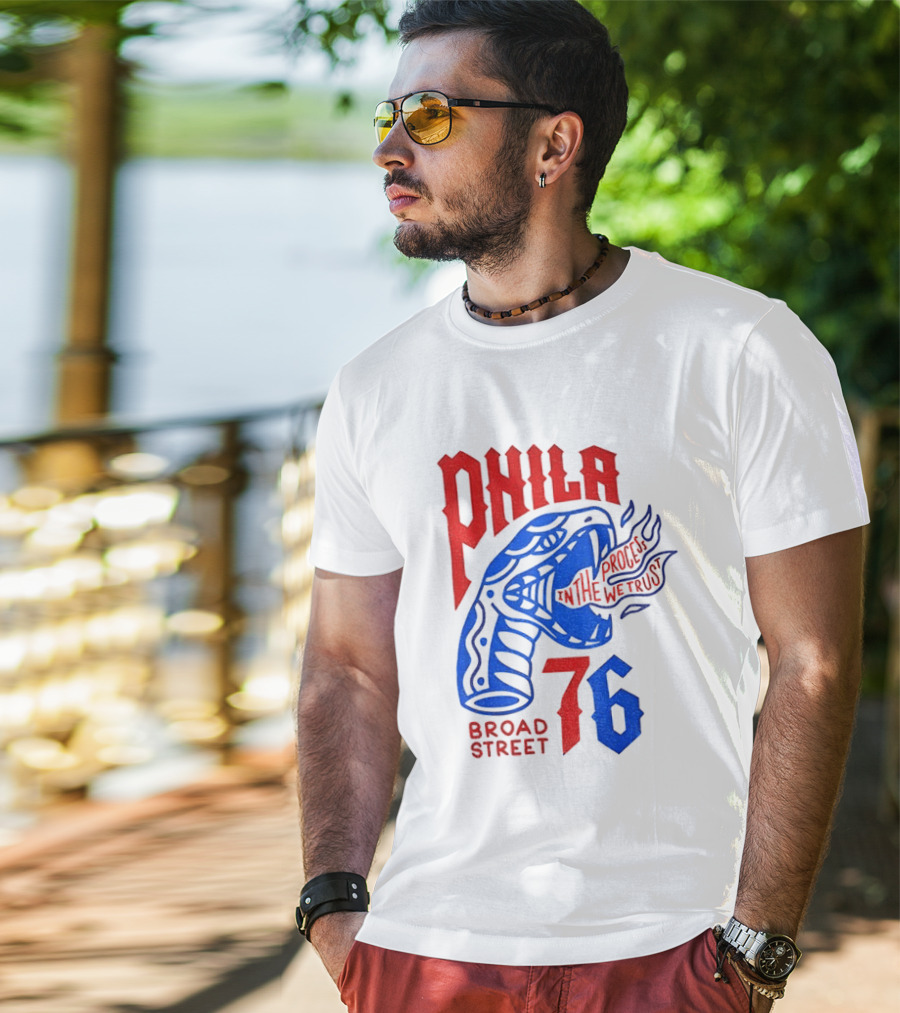 Phila 76 Broad Street In The Process We Trust Serpent T-Shirt