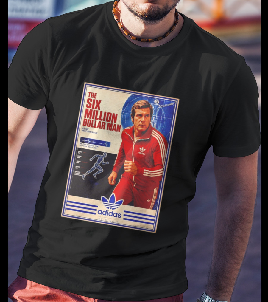 The Six Million Dollar Man Adidas Bionic Performance Originals T-Shirt