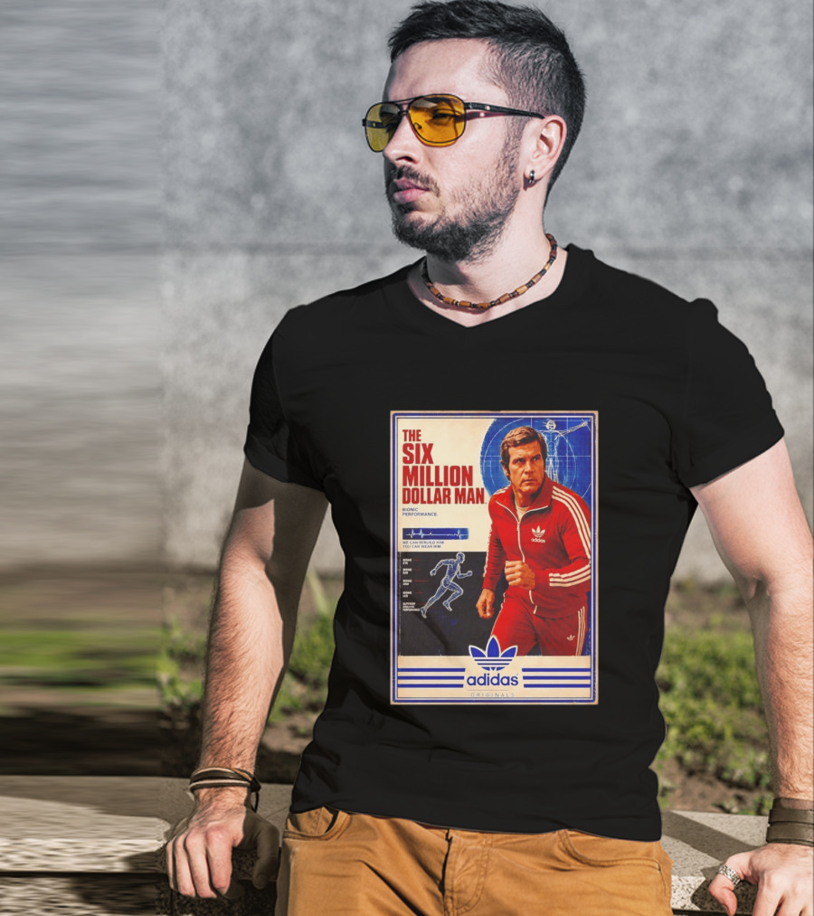 The Six Million Dollar Man Adidas Bionic Performance Originals T-Shirt
