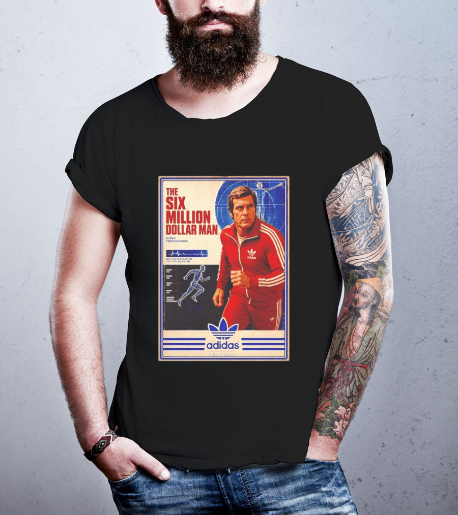 The Six Million Dollar Man Adidas Bionic Performance Originals T-Shirt