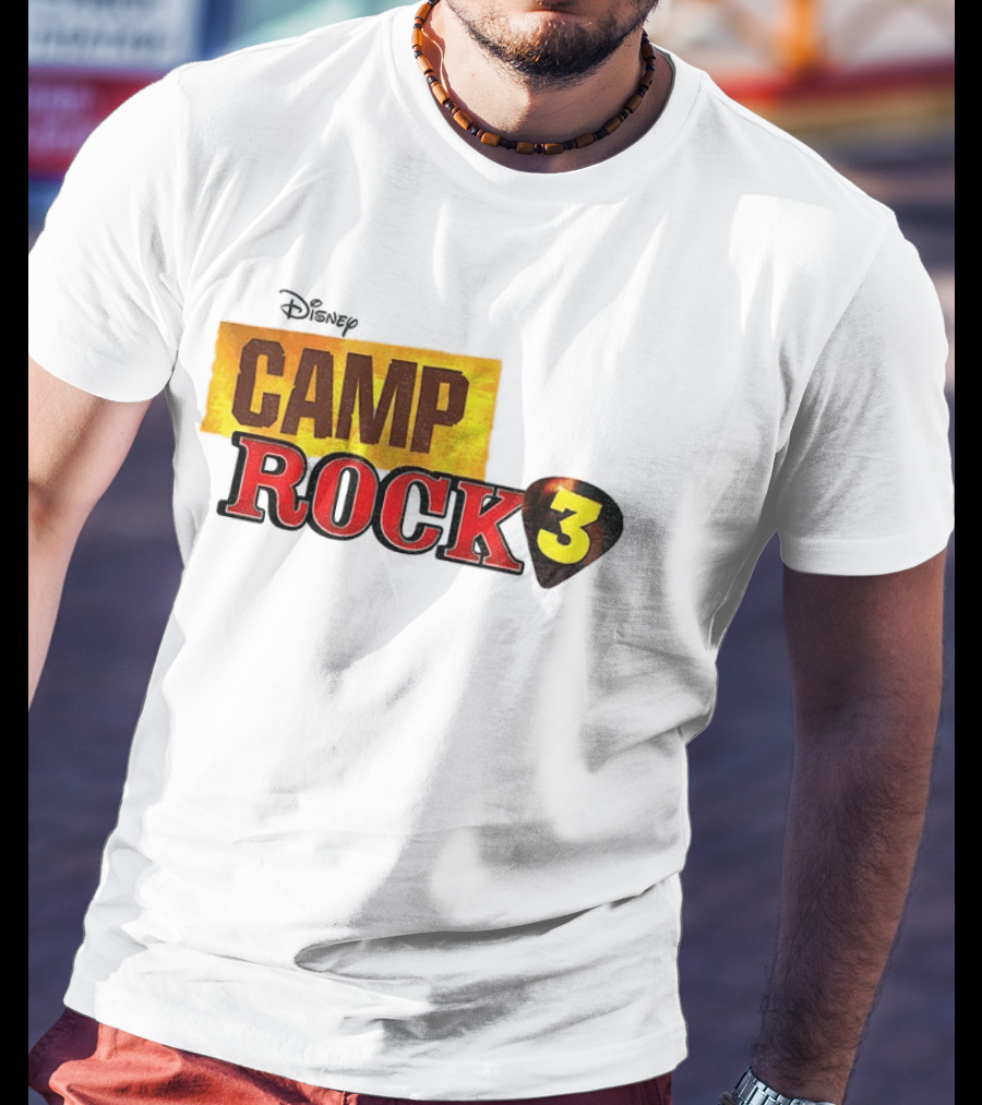 Disney Camp Rock 3 Logo And Guitar Pick T-Shirt