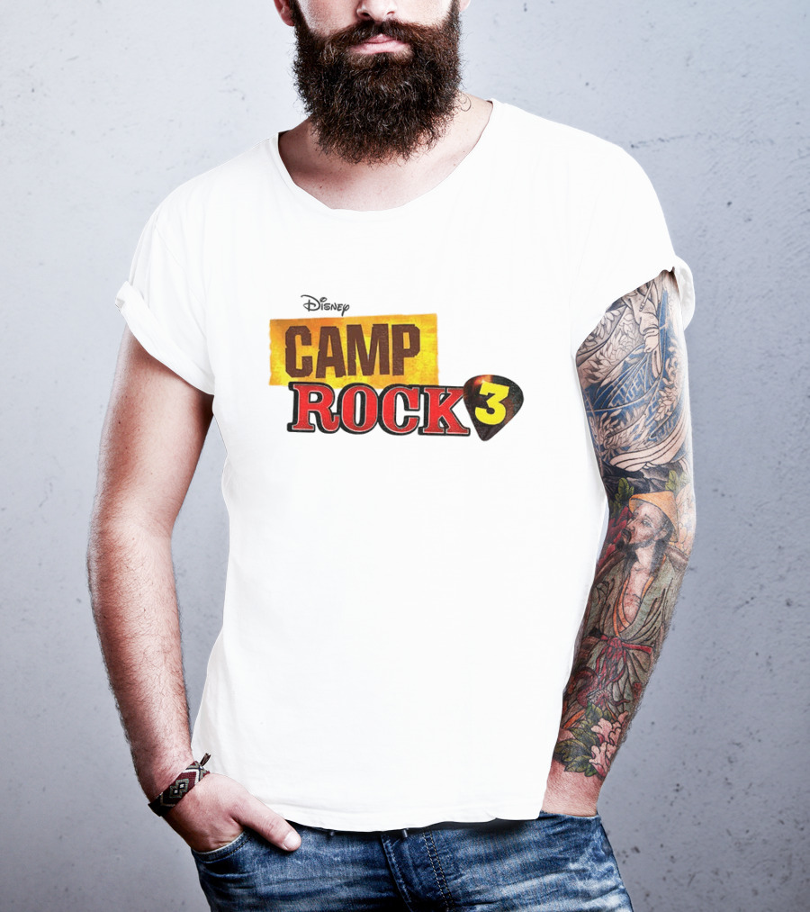 Disney Camp Rock 3 Logo And Guitar Pick T-Shirt