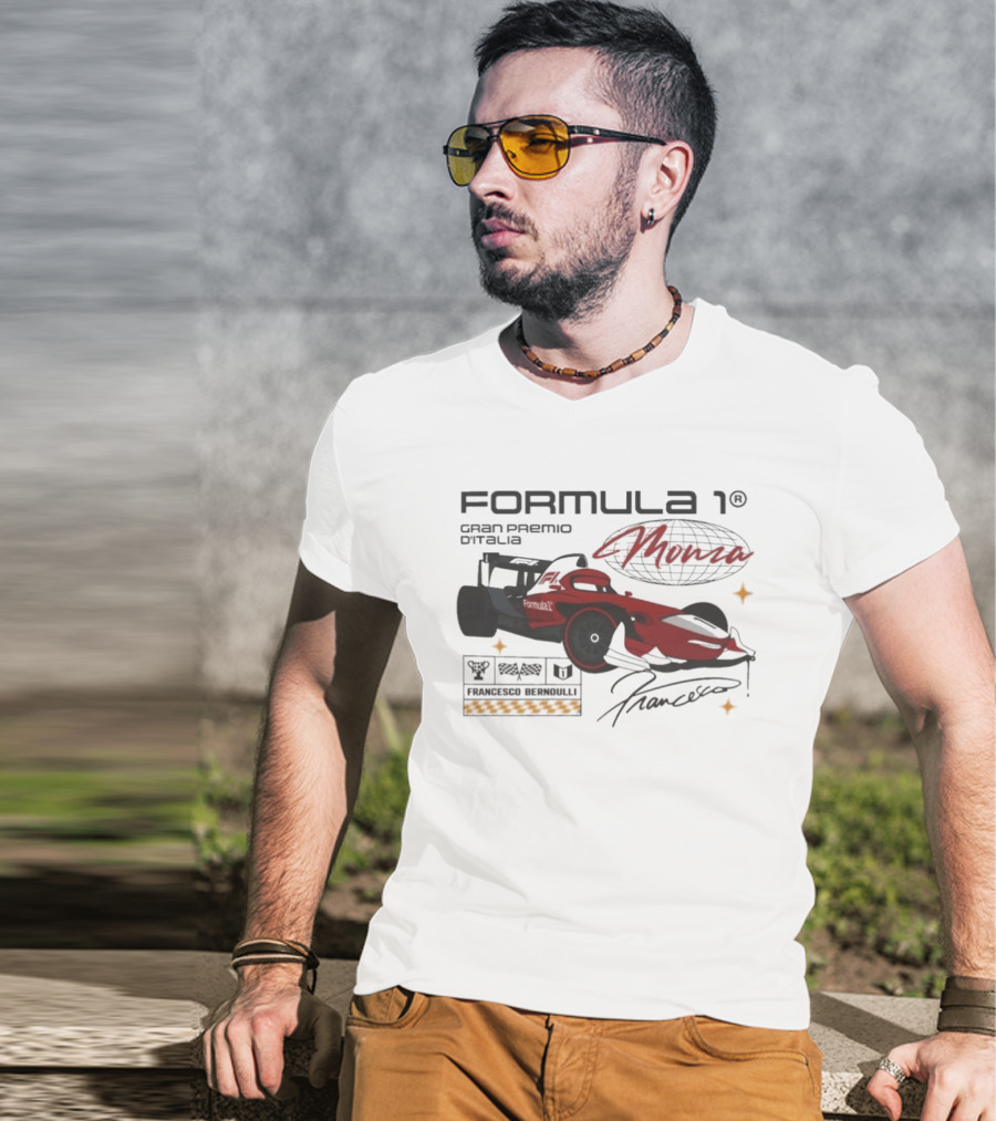 Formula 1 Gran Premio D'Italia Francesco Bernoulli Pixar Cars T-Shirt