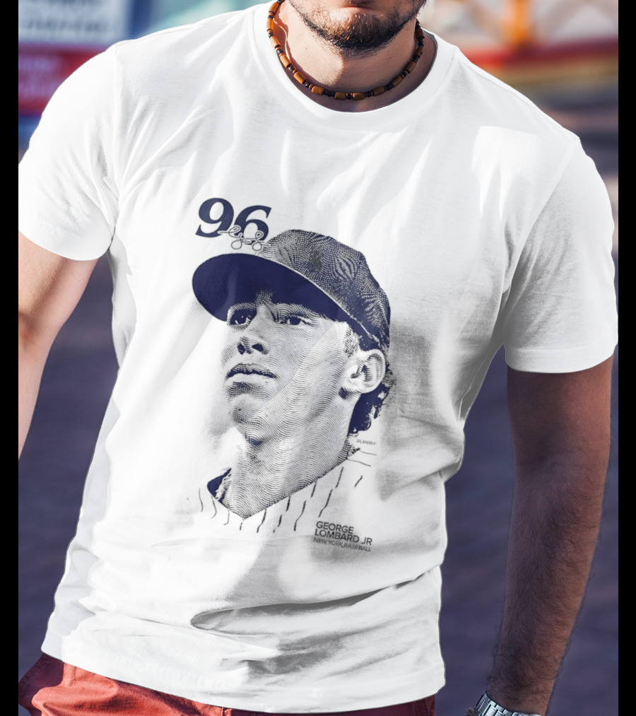 George Lombard Jr. 96 New York Yankees Baseball Lineage Series T-Shirt