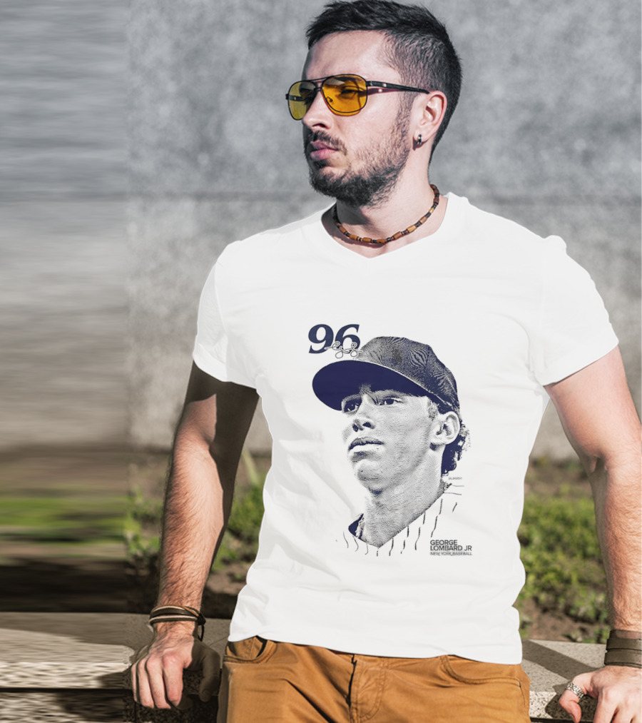 George Lombard Jr. 96 New York Yankees Baseball Lineage Series T-Shirt