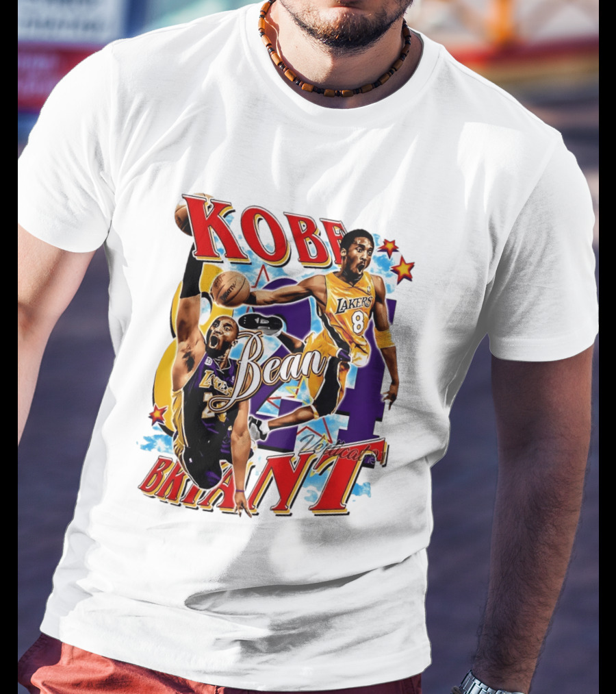 Kobe Bryant Bean Los Angeles Lakers 24 Dedication T-Shirt