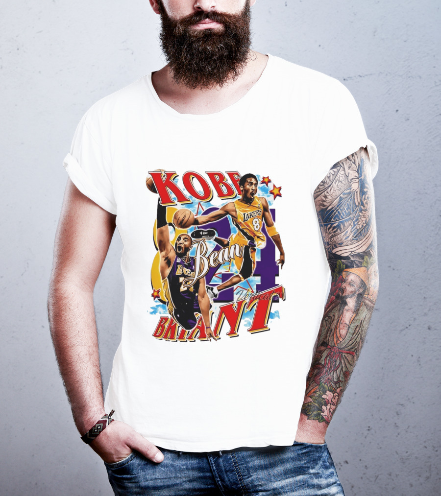 Kobe Bryant Bean Los Angeles Lakers 24 Dedication T-Shirt