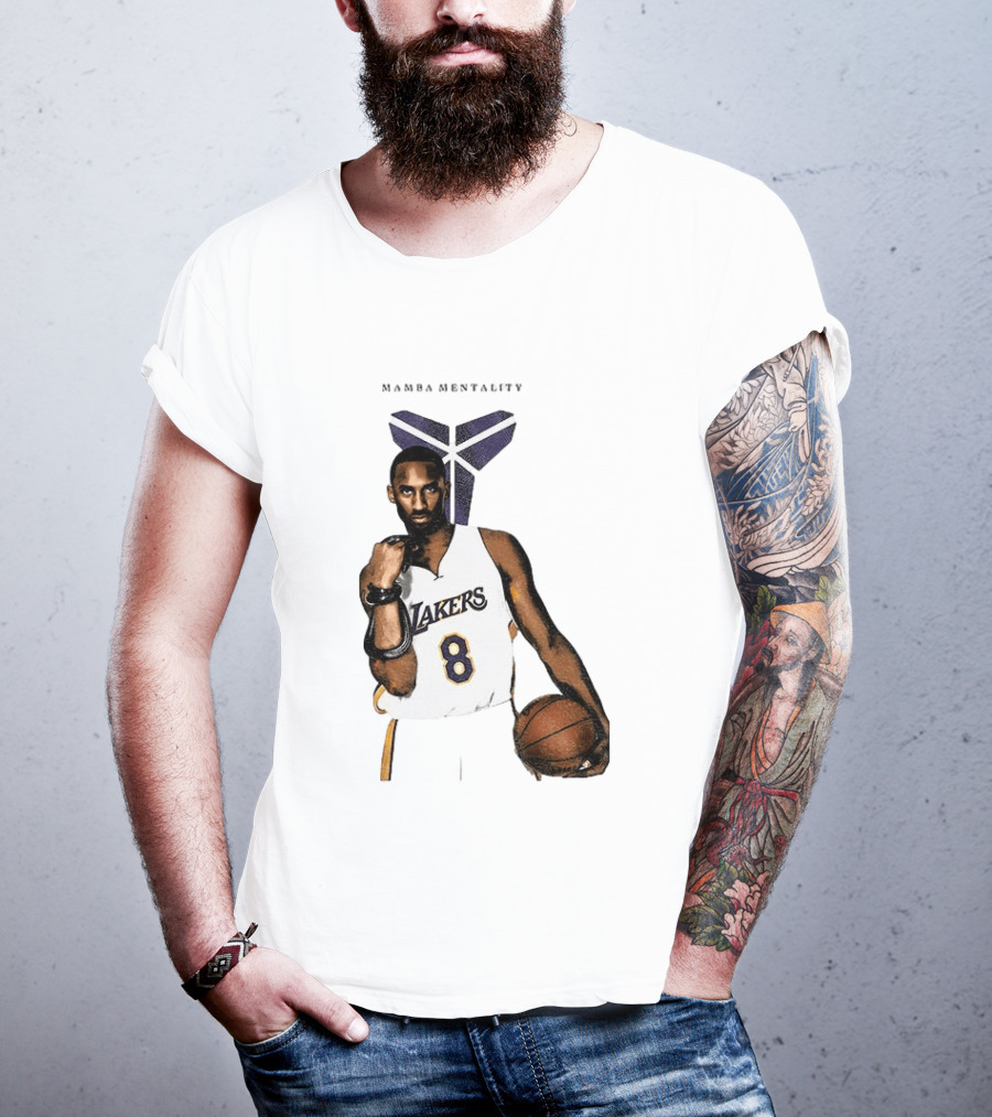Kobe Bryant Mamba Mentality Los Angeles Lakers 8 Basketball Player T-Shirt
