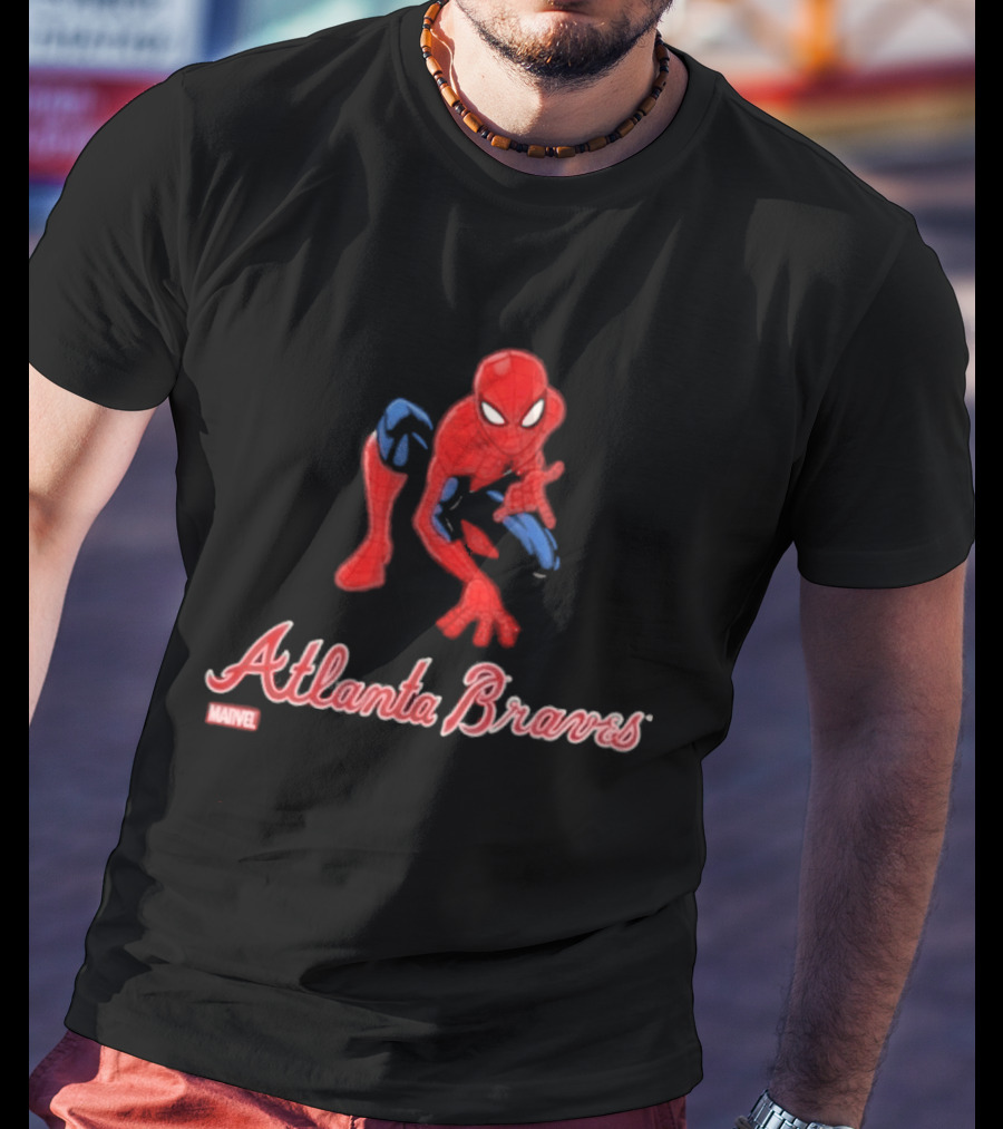 Atlanta Braves Spider Man Collaboration Marvel 2026 Brand New Day T-Shirt