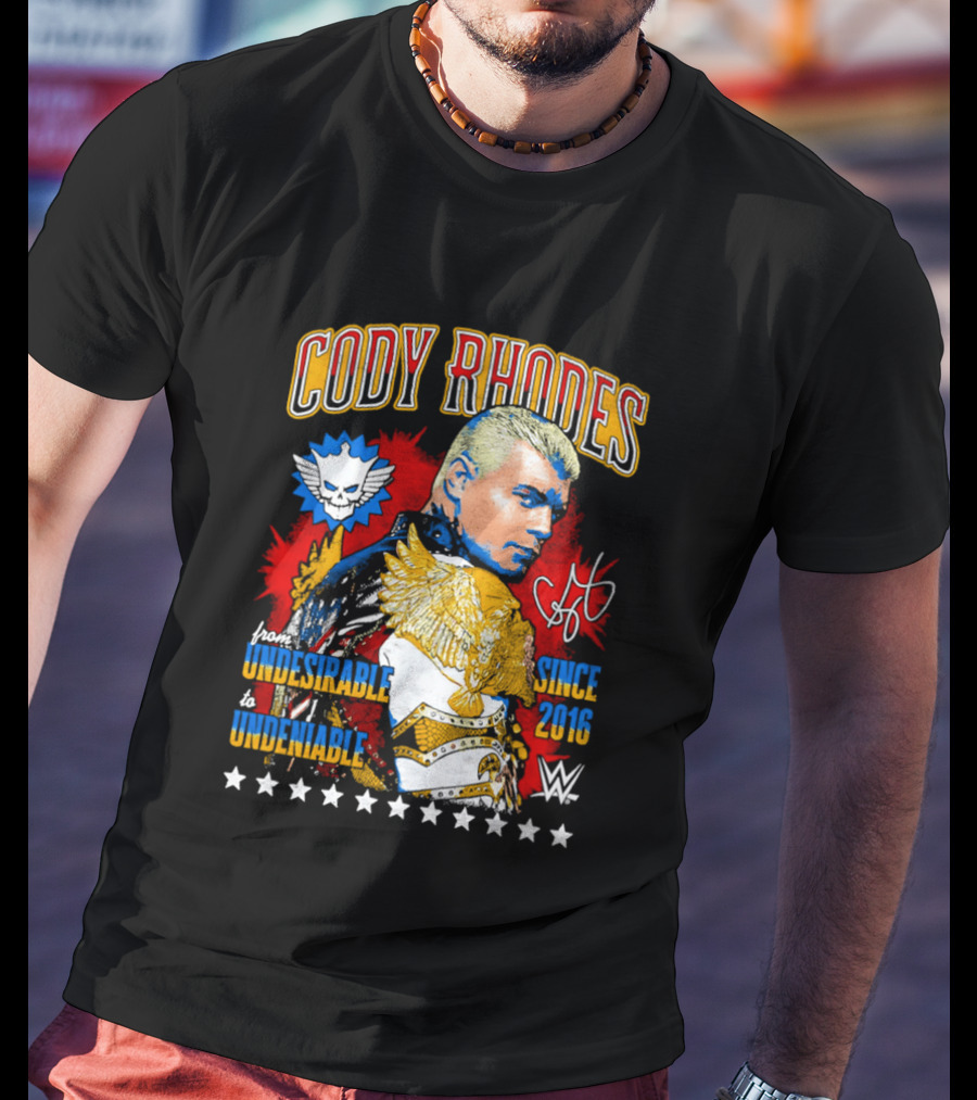 Cody Rhodes Unbreakable Since 2008 WWE Star Signature T-Shirt