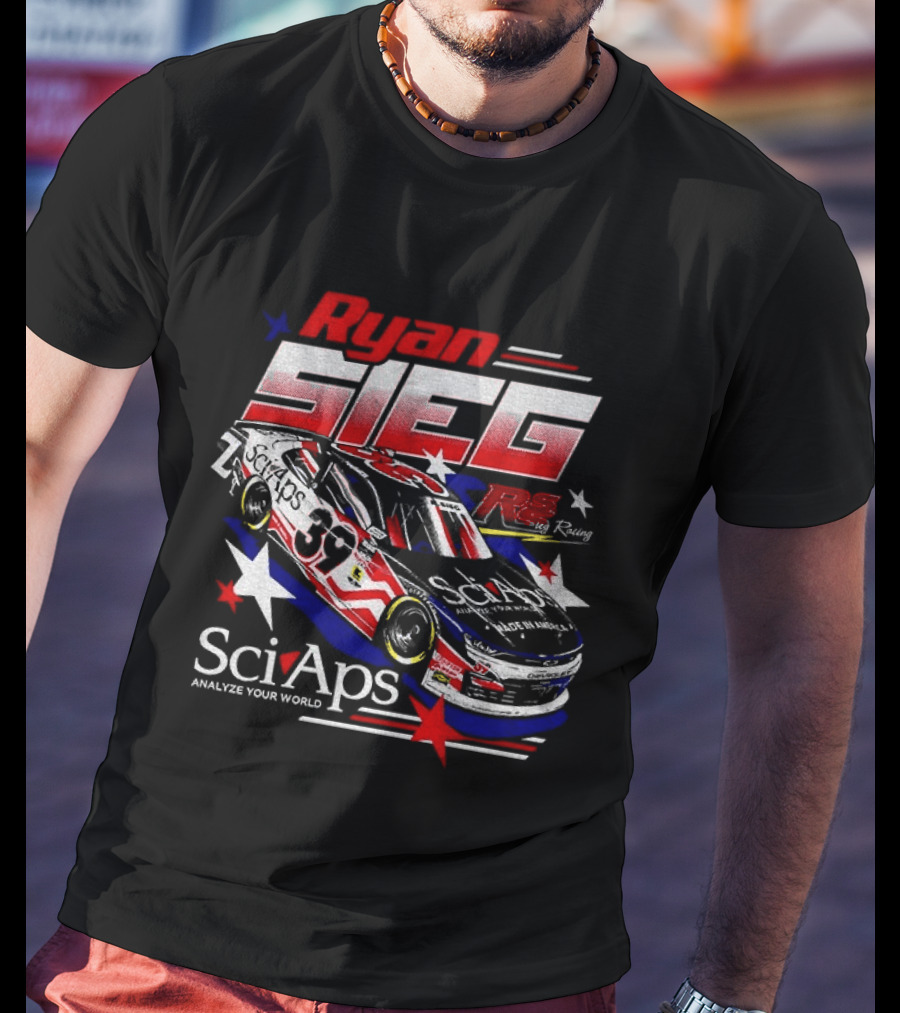Ryan Sieg NASCAR SciAps Chevrolet Camaro 39 Racing Car T-Shirt