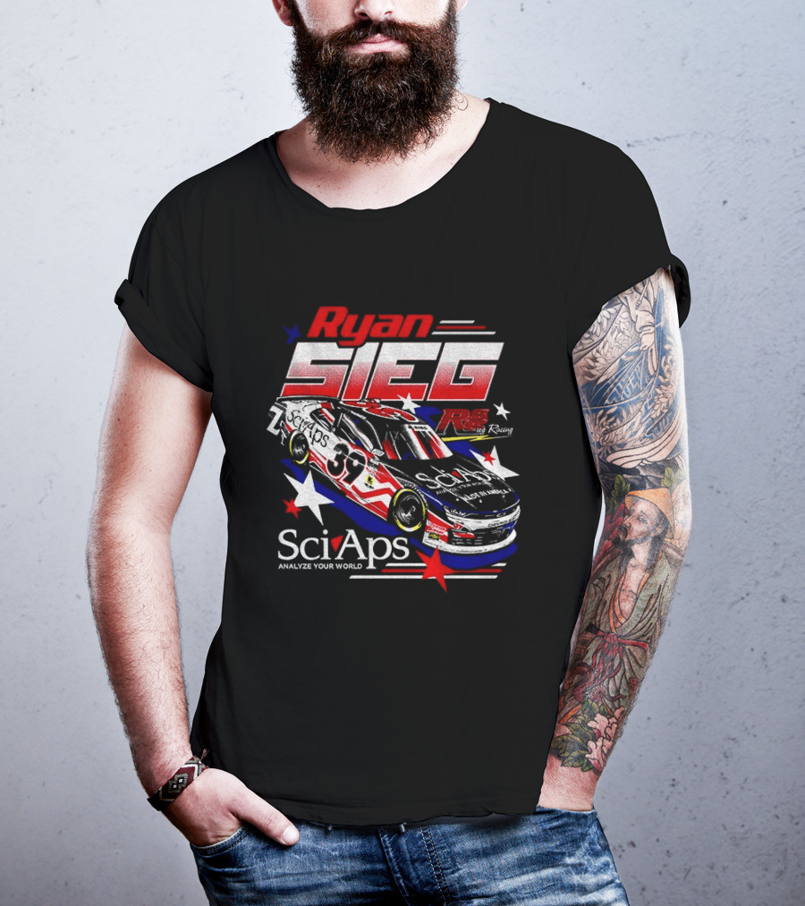 Ryan Sieg NASCAR SciAps Chevrolet Camaro 39 Racing Car T-Shirt