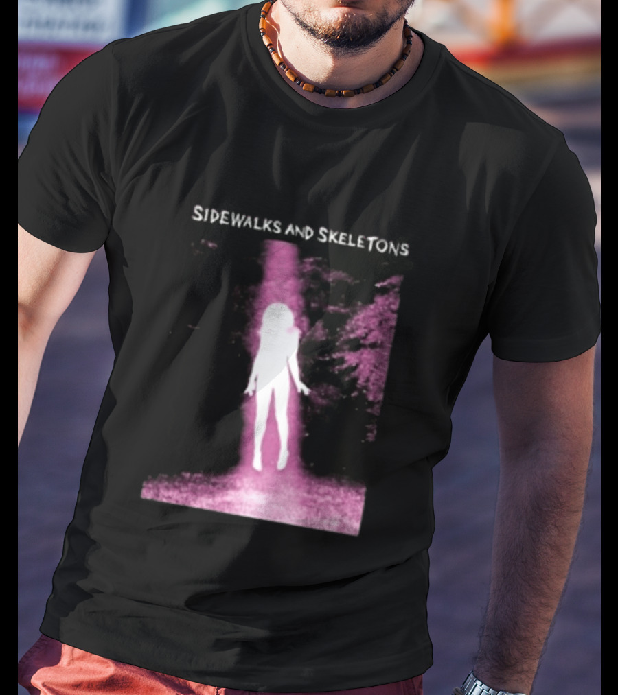 Sidewalks And Skeletons Ethereal Gothic Aesthetic Phantom Scene T-Shirt